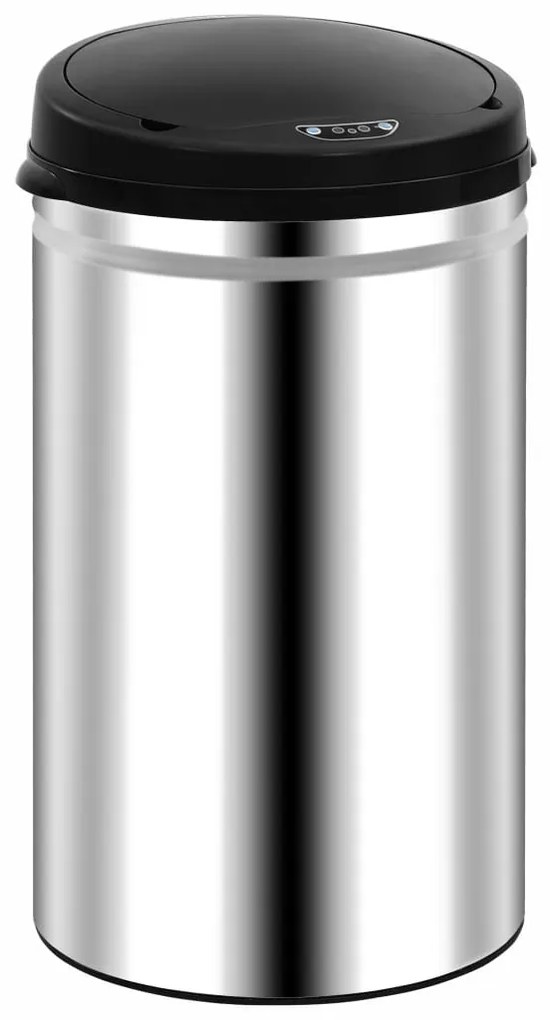 Caixote do lixo com sensor automático 40 L aço inoxidável