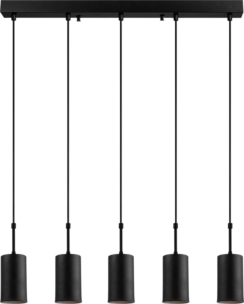 Chandelier Camel 5 – Preto – 79 x 9 cm