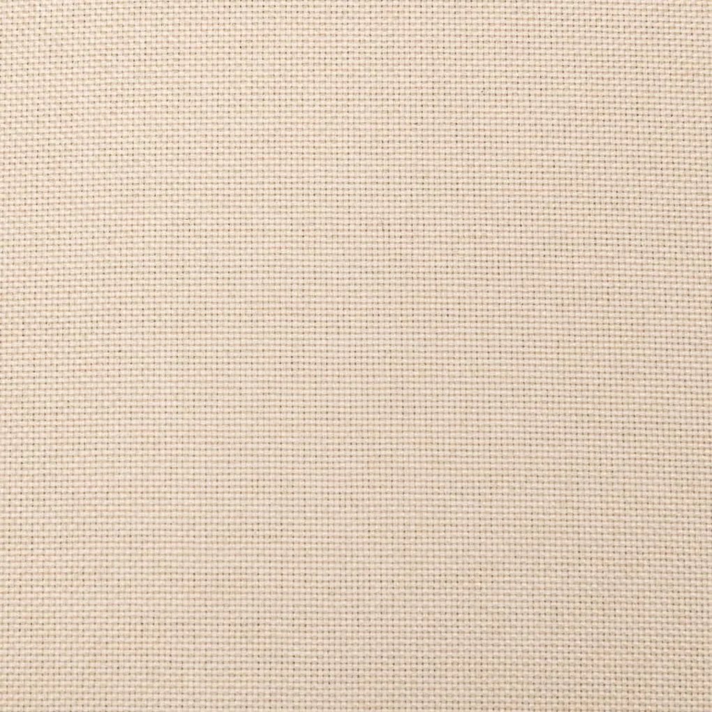 Sofá-cama 2 lugares com duas almofadas tecido cor creme