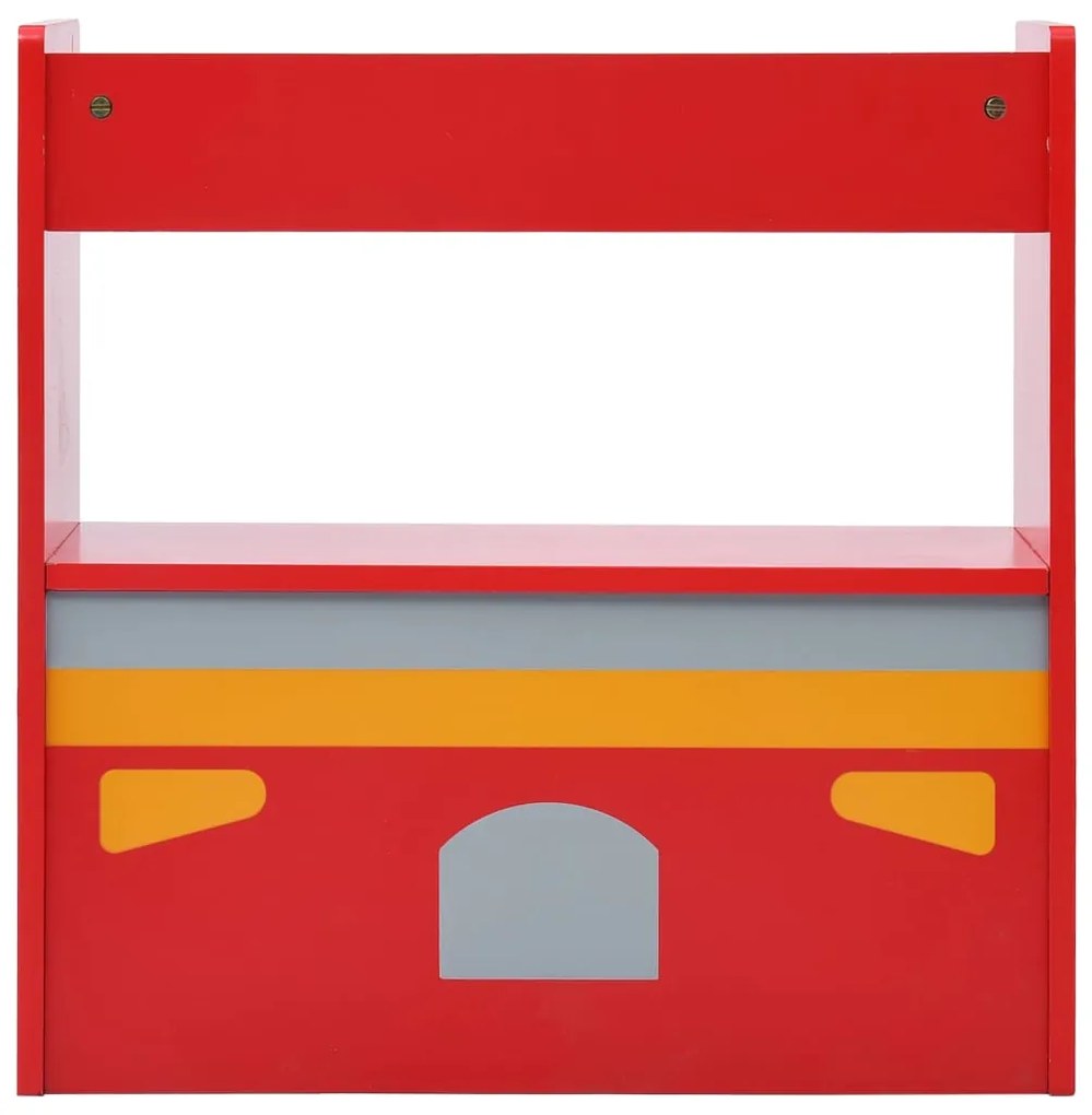 Conjunto mesa e cadeira criança 3 pcs camião bombeiros madeira