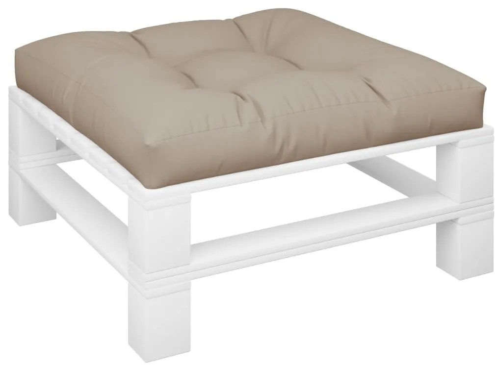 Almofadão sofá de paletes 80x80x12 cm tecido cinza-acastanhado