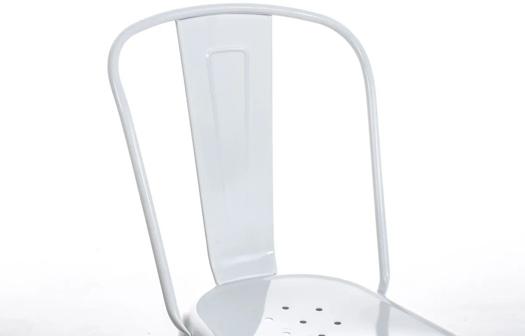 Cadeira Benedikt em metal 89 x 44 x 48 cm Branco