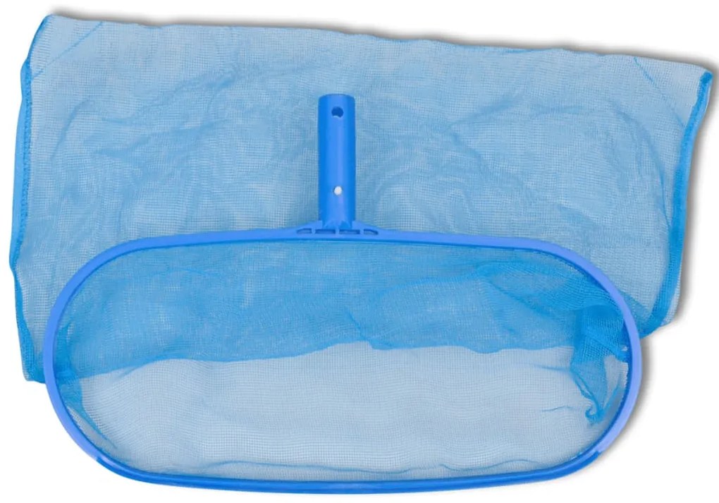 Kit limpeza de piscina, 1 escova,  2 apanha folhas, uma esponja e uma