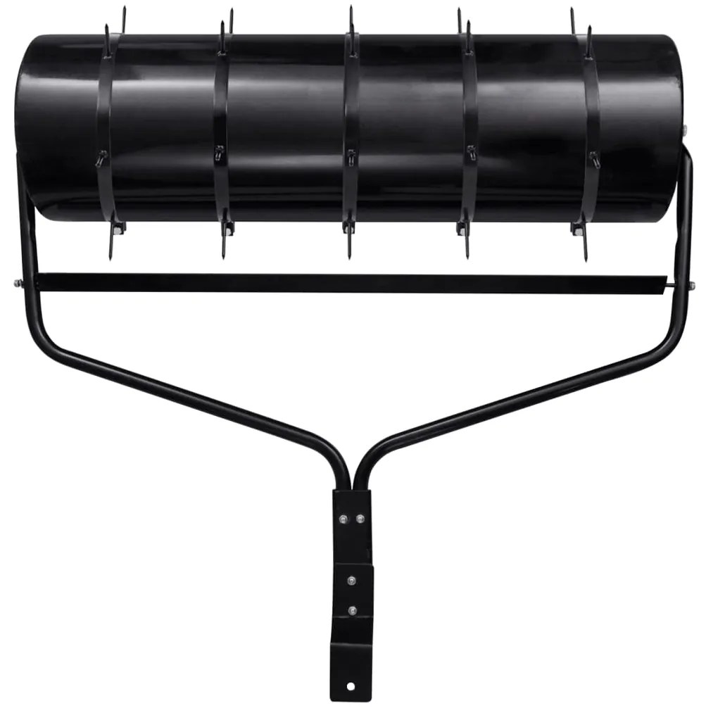 Rolo p/ relvado jardim c/ grampos de arejamento 63L ferro preto