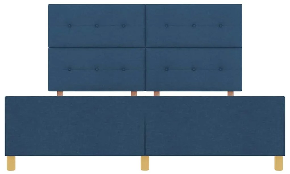 Cama vidaXL Azul 180x200 cm Tecido