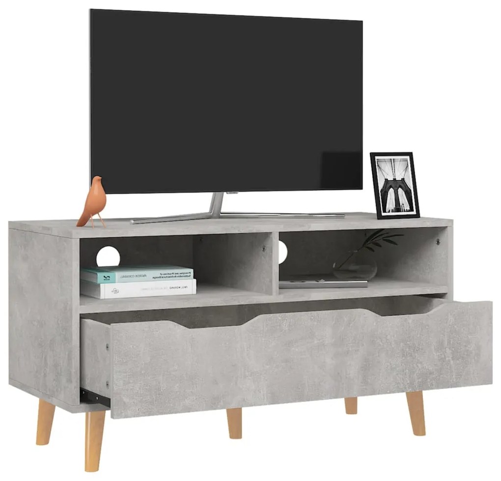 Móvel de TV 90x40x48,5 cm derivados de madeira cinza sonoma