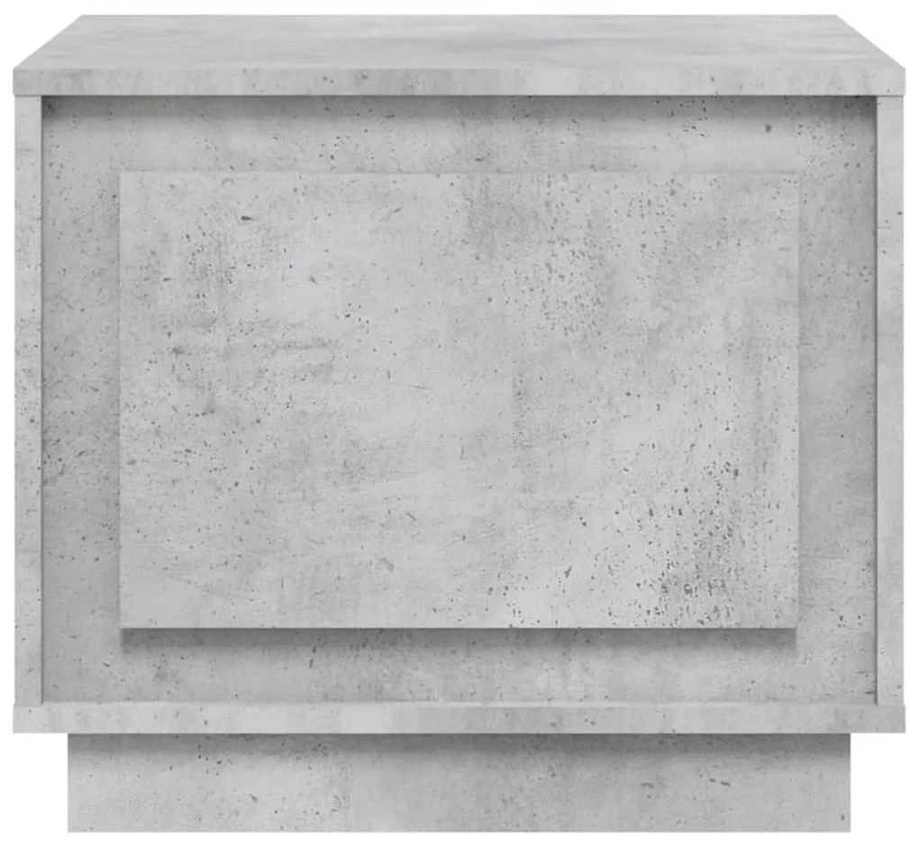 Mesa de centro 51x50x44 cm derivados de madeira cinza cimento
