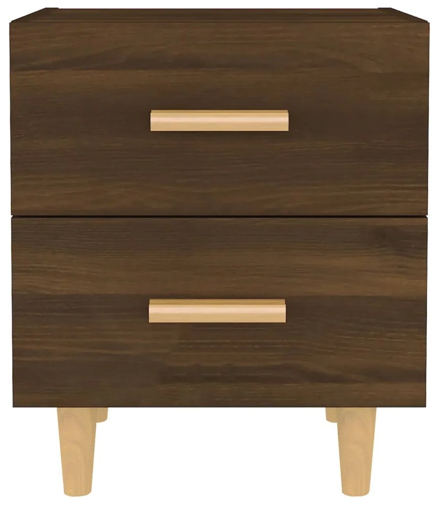Mesas de cabeceira 2 pcs 40x35x47,5 cm carvalho castanho
