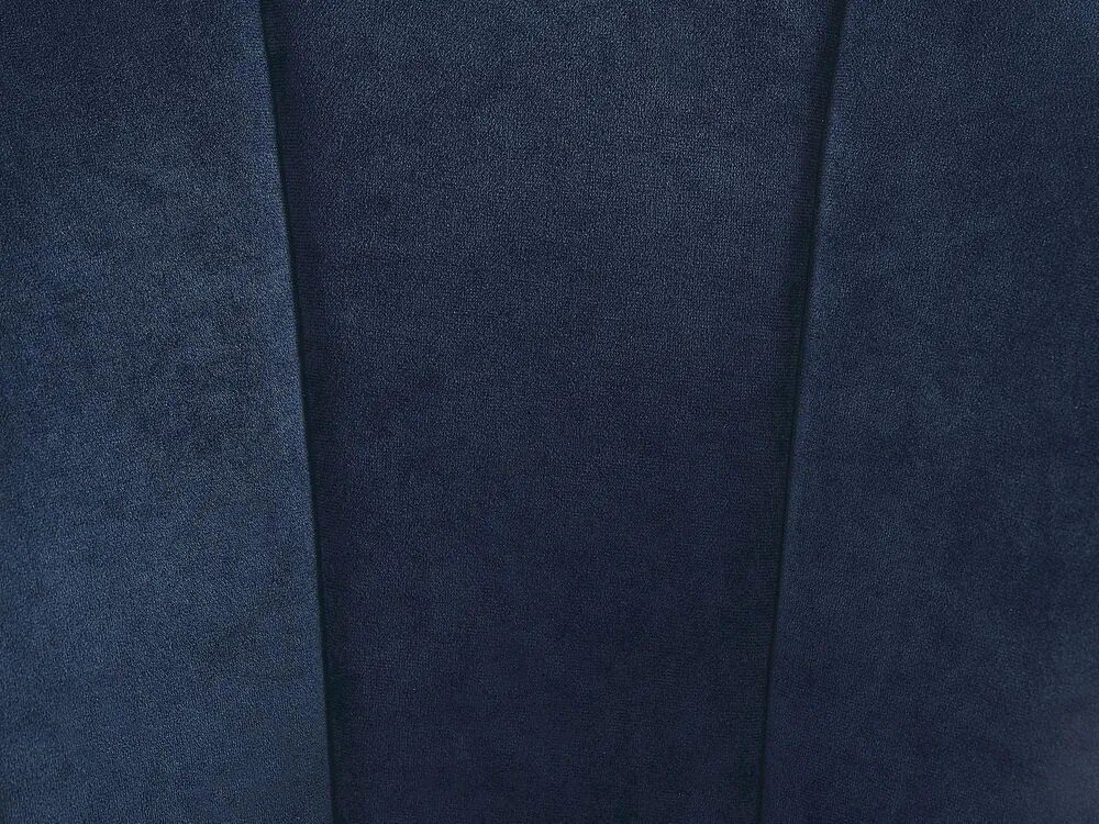 Poltrona de veludo azul escuro ALBY Beliani