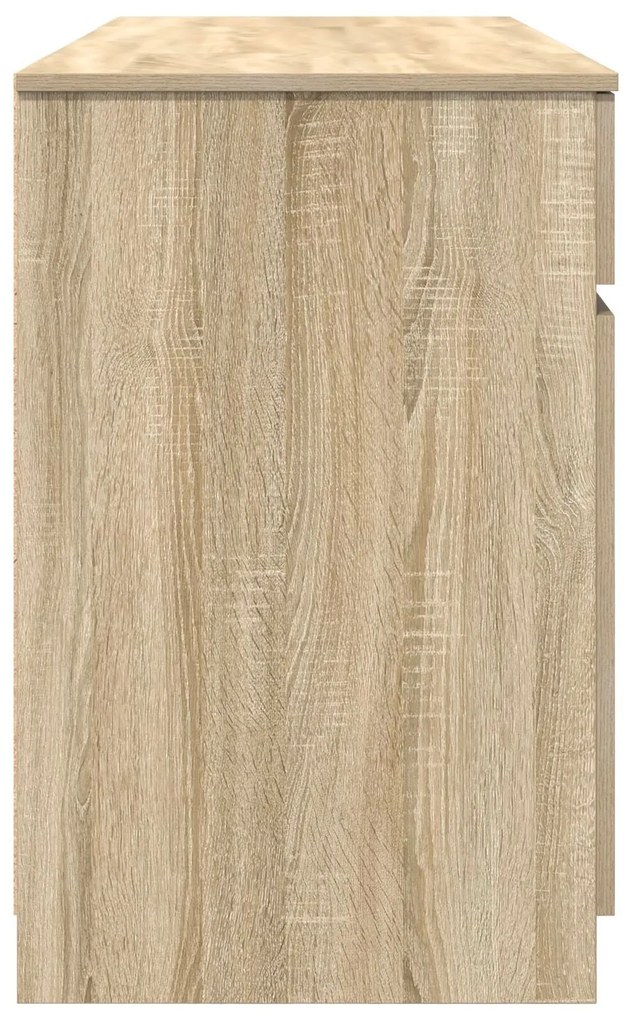 Mesa vidaXL Carvalho Sonoma 140x49x76 cm Madeira de engenharia