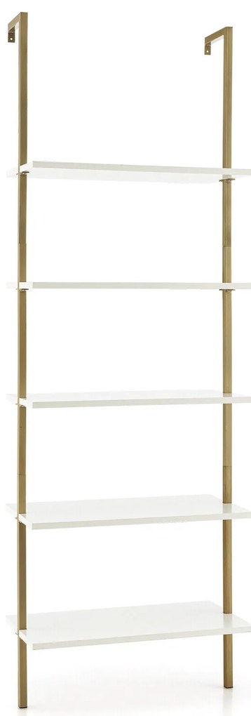 Armário para joias giratório 360 graus com espelho de corpo inteiro e cabideiro - branco