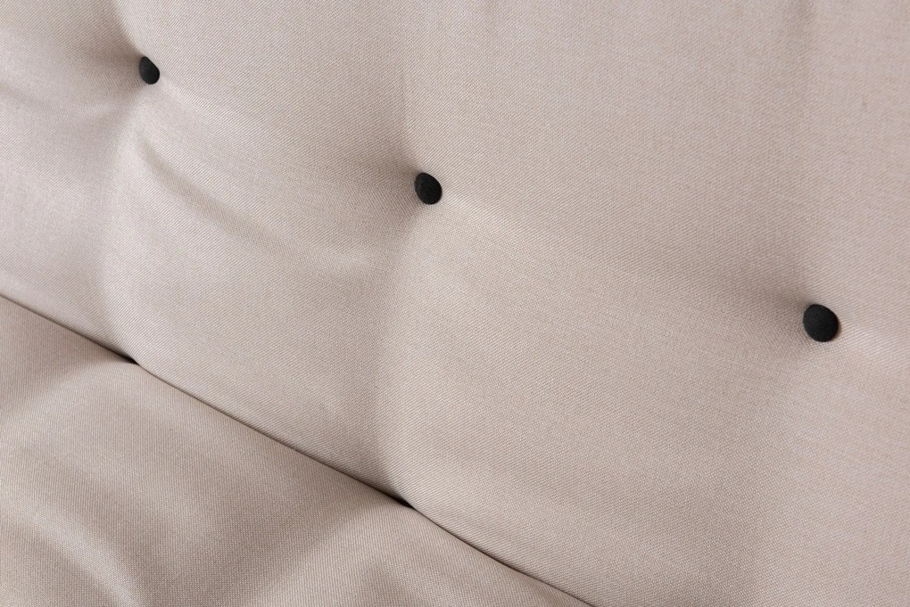 Sofá-Cama de 3 Lugares Misa – Creme – 52x175x40 cm