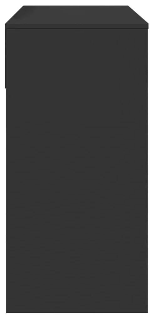 Toucador com espelho 80x39x80 cm preto