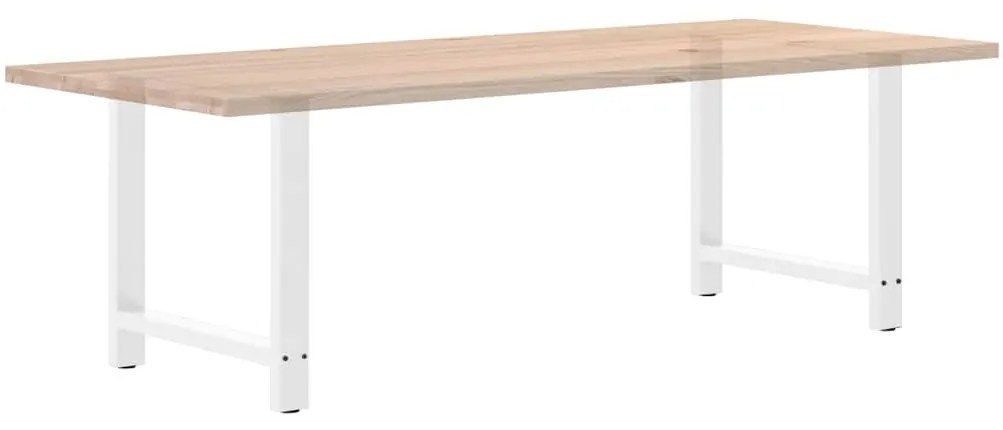 Pés para mesa de jantar , 2 peças, 70x(72-73) cm, branco, aço