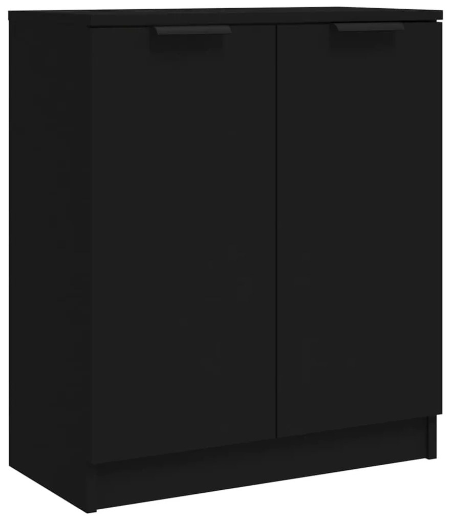 Aparadores 2 pcs 60x30x70 cm derivados de madeira preto