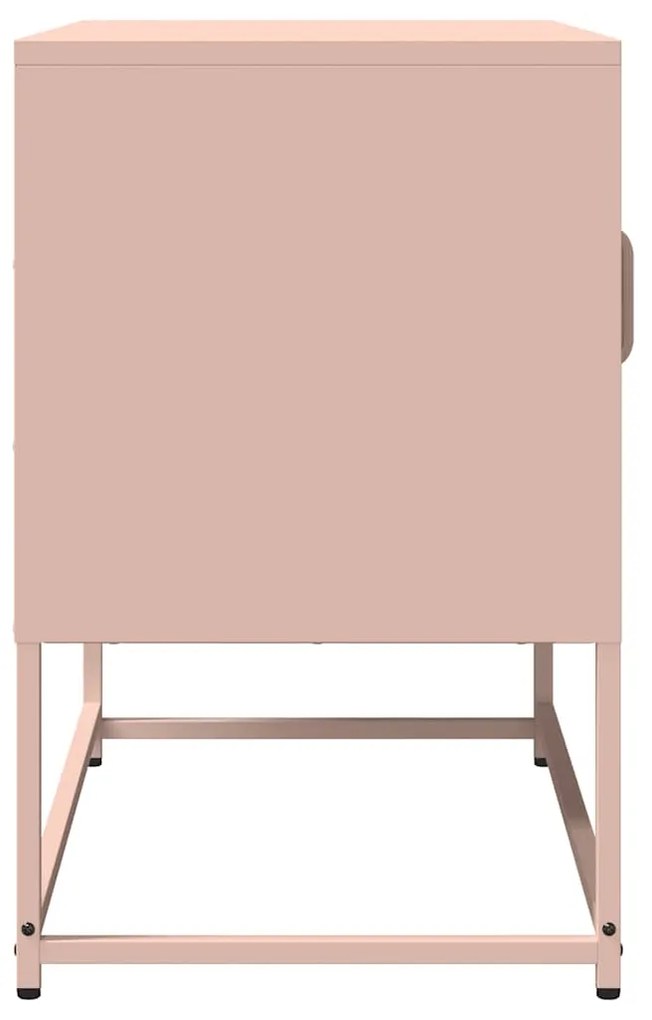 Móvel de TV 68x39x60,5 cm aço laminado a frio rosa