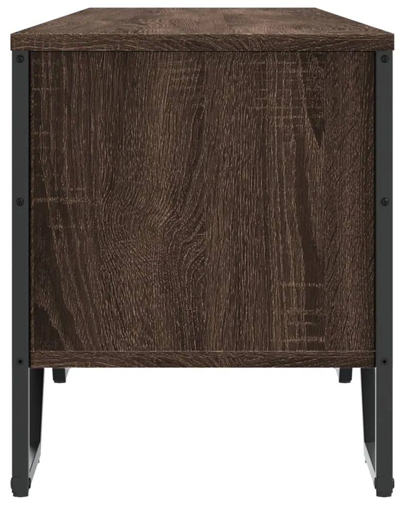 Móvel de TV 180x34x41 cm derivados de madeira carvalho castanho