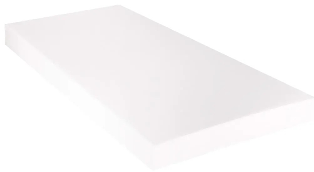 Cama com colchão 180x200 cm couro artificial branco