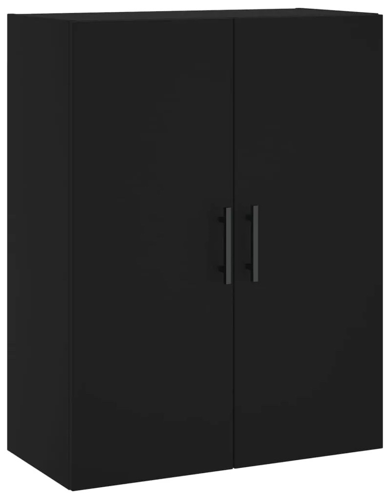 Armários de parede 2 pcs 69,5x34x90 cm preto