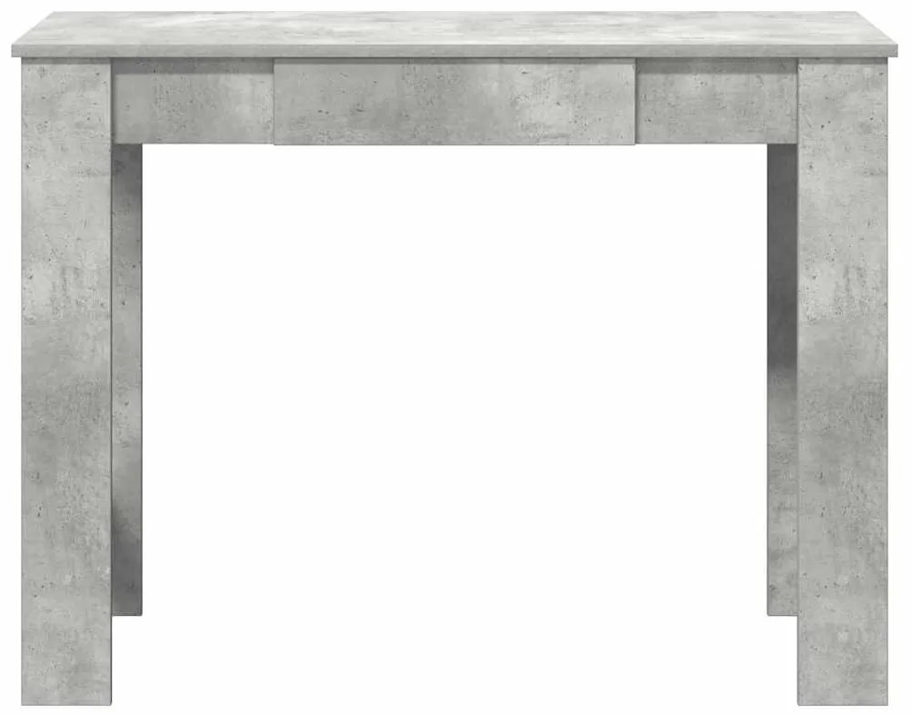 Secretária 100x45x75 cm derivados de madeira cinzento cimento