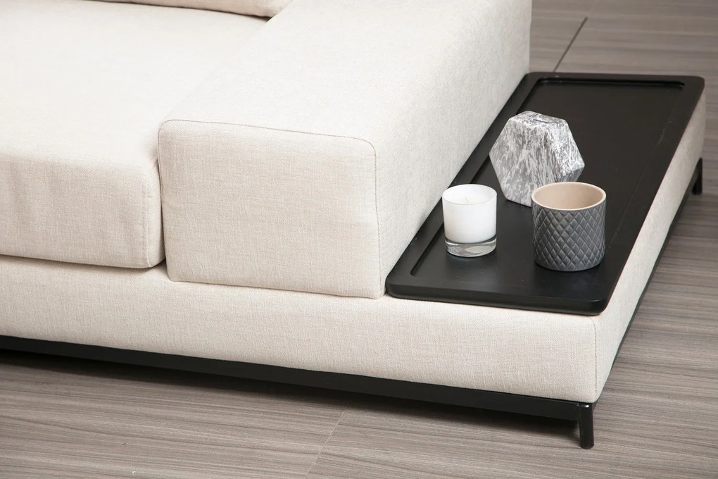 Sofá de 4 Lugares Line – Bege – 320 x 102 x 84 cm