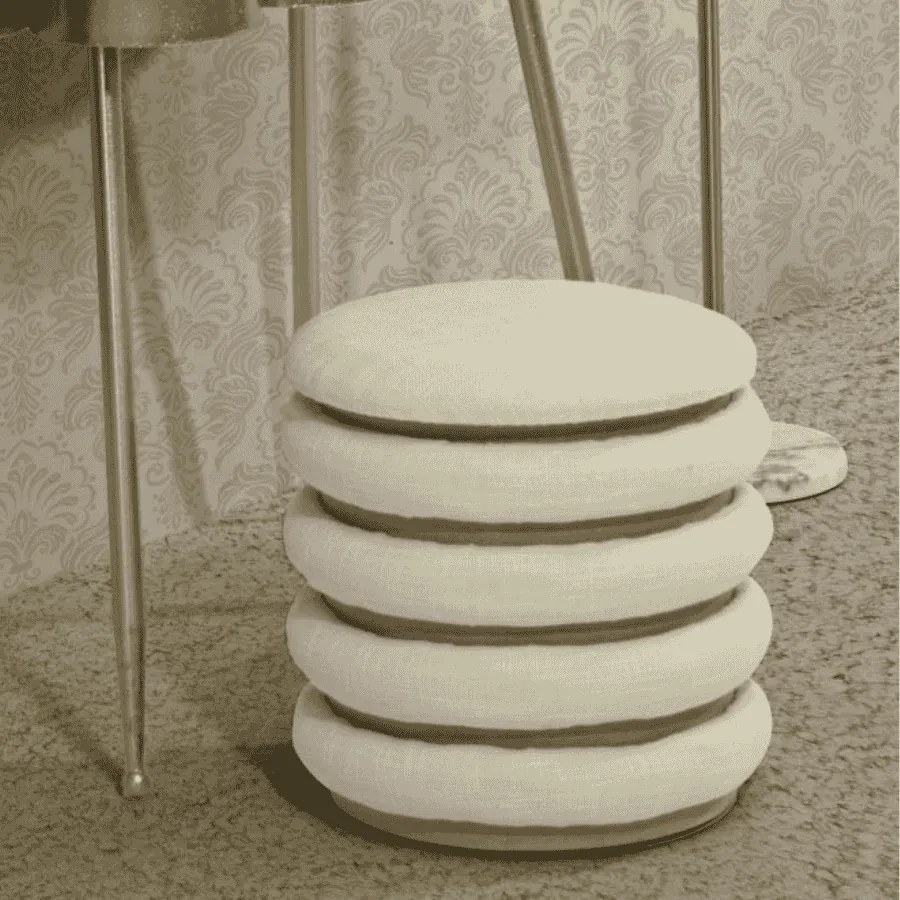 BANCO/PUFE DAMASCO LINE Ø 40X42 CM
