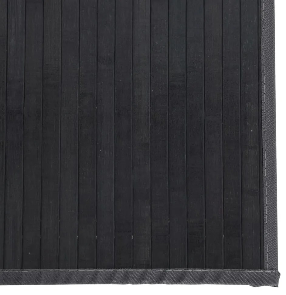Tapete retangular 70x400 cm bambu cinzento
