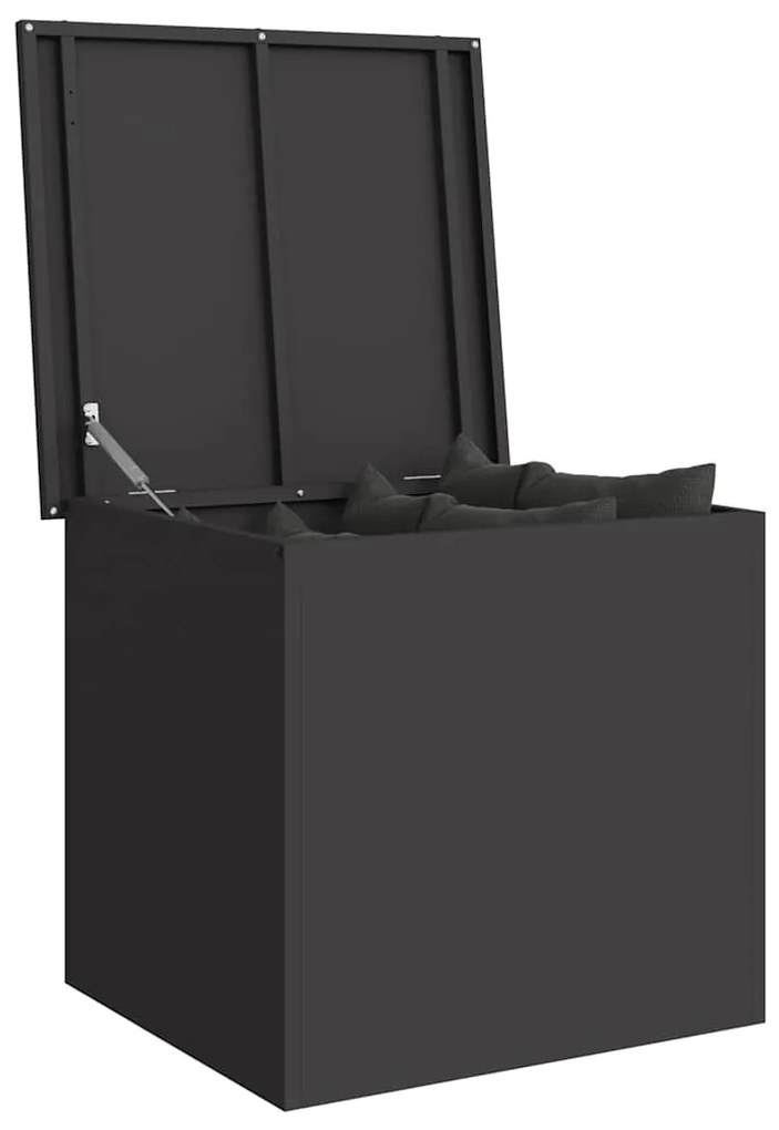 Caixa de Armazenamento Externa Preto 55 x 50.5 x 50 cm