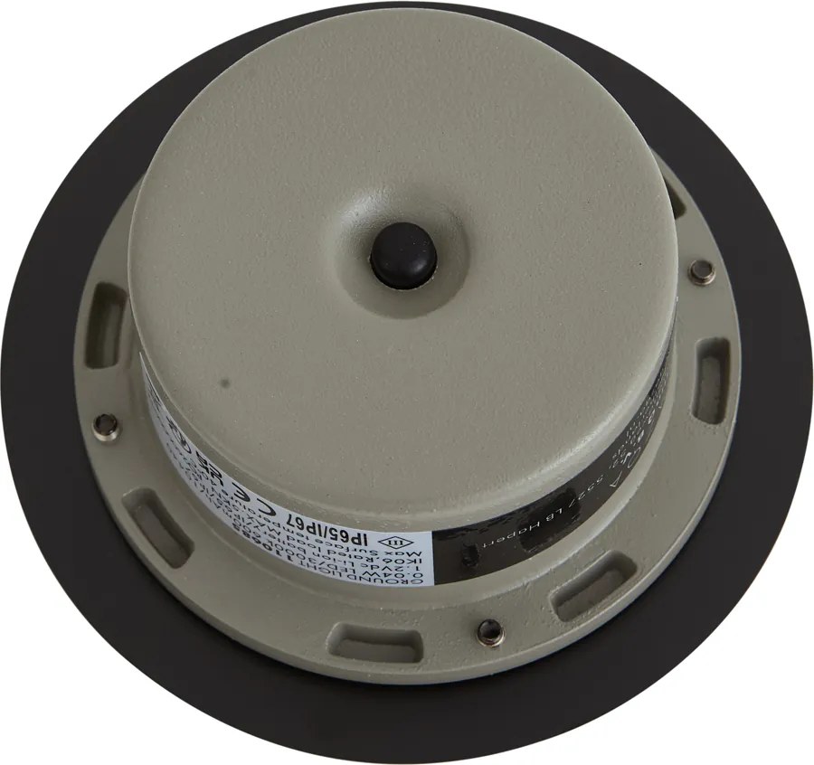 Foco de chão moderno preto com LED recarregável com energia solar IP65 - Solyx