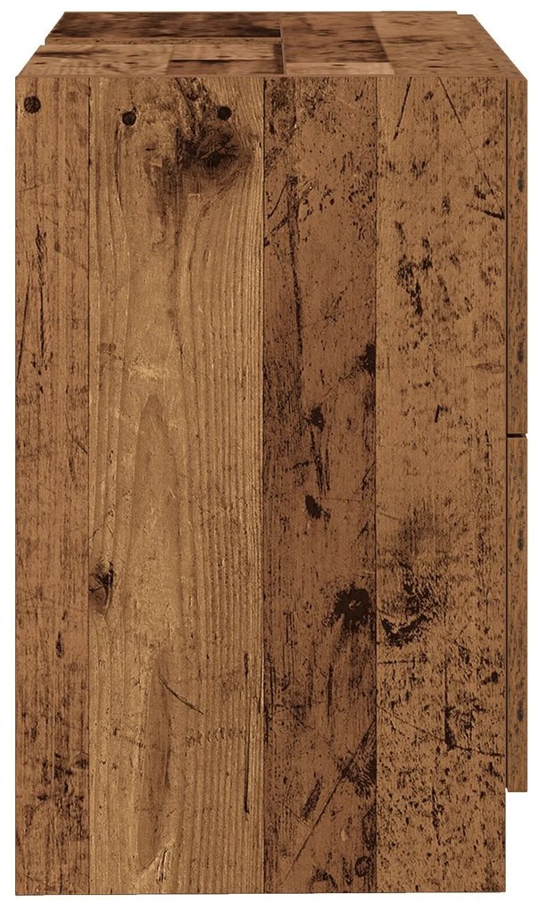 Armário de Pia Madeira Antiga 78x37x59 cm Madeira Engenharia