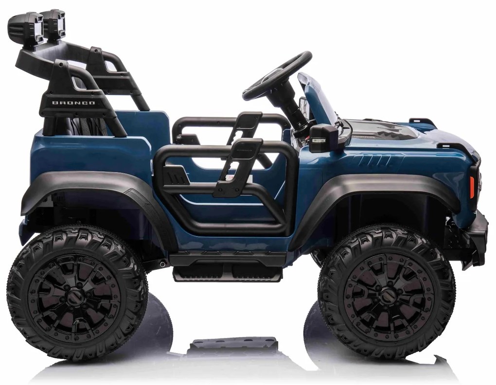 Carro elétrico para crianças 24V 2 lugares Ford Bronco XXL com tração traseira, licenciado Rodas Plástico Azul
