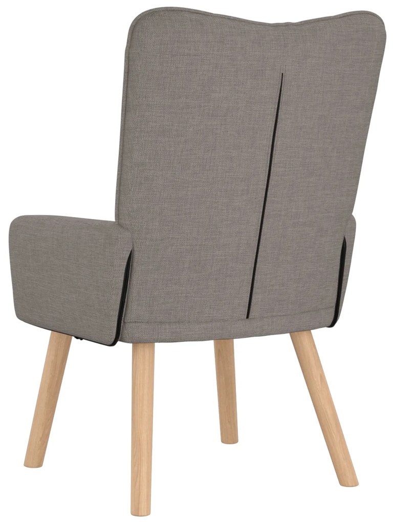 Cadeira Relaxante vidaXL em Tecidos Taupe