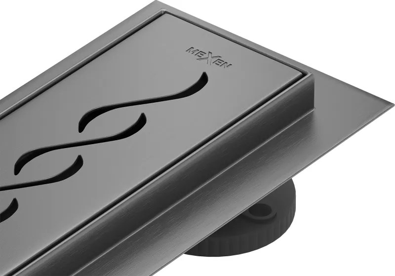 Mexen Flat 360° M18 ralo de chão linear rotativo 70 cm, cinzento escovado - 1E23070-40