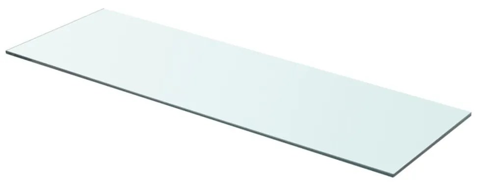 vidaXL Prateleira de vidro 80x25 cm transparente