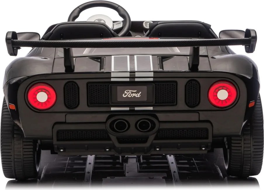 Carro elétrico para Crianças 24V 4x4 Ford GT Rodas Espuma EVA, assento couro ecológico Preto