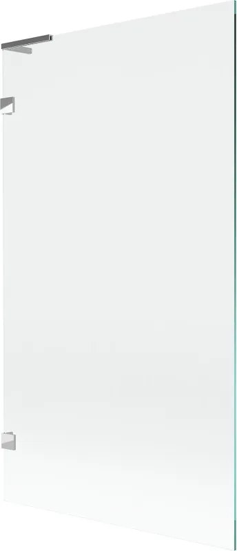 Mexen Lunar L resguardo de banho de 1 painel 100 x 150 cm, transparente, cromado - 897L-100-000-01-00