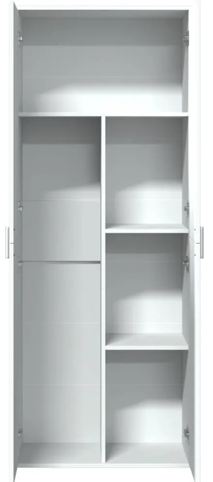 Armário alto 70x35x180 cm derivados de madeira branco