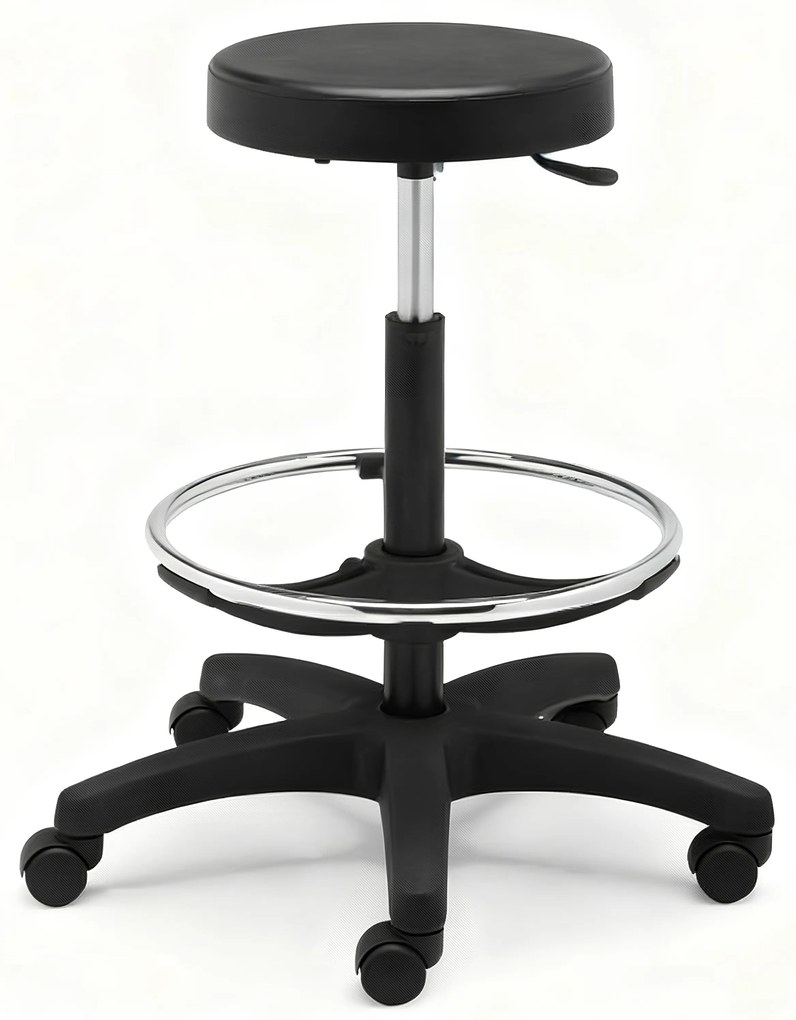 Bancos Altos de Trabalho Pp C/ Apoio de Pés Peru (Cadeiras de Escritório / Estirador)