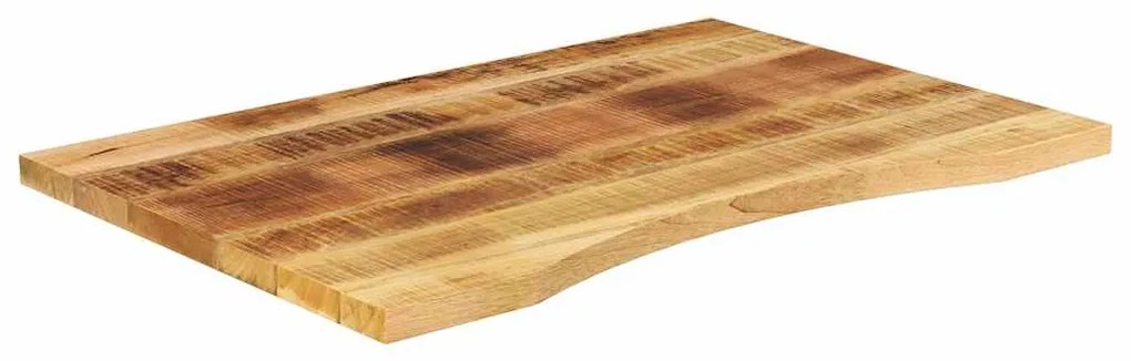 Tampo de mesa com curva 80x60x2,5 cm mangueira áspera maciça