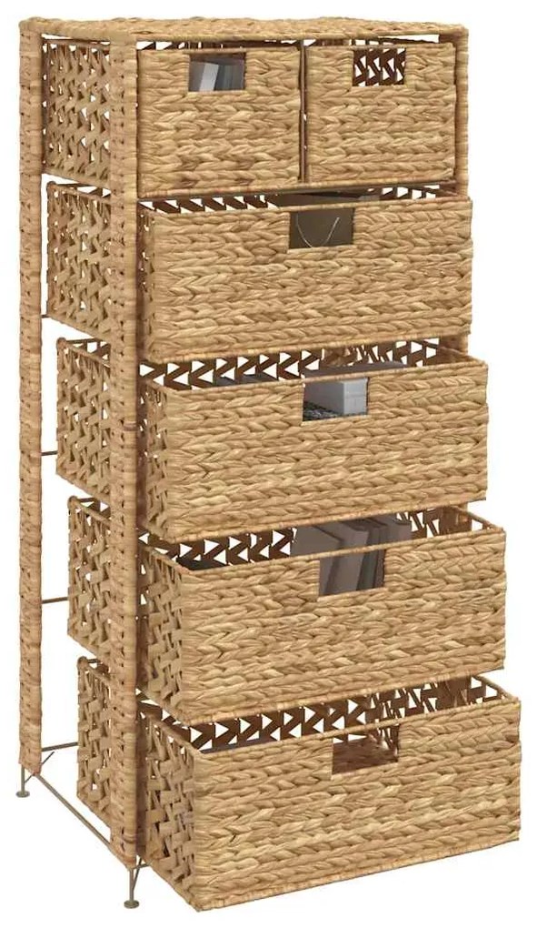 Unidade de arrumação com 6 cestos 47x37x100 cm jacinto de água