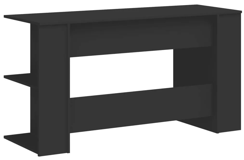Secretária 140x50x75 cm derivados de madeira preto