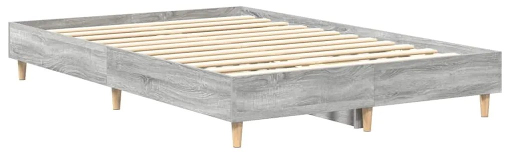 Estrutura de cama sem colchão 120x200 cm cinza sonoma