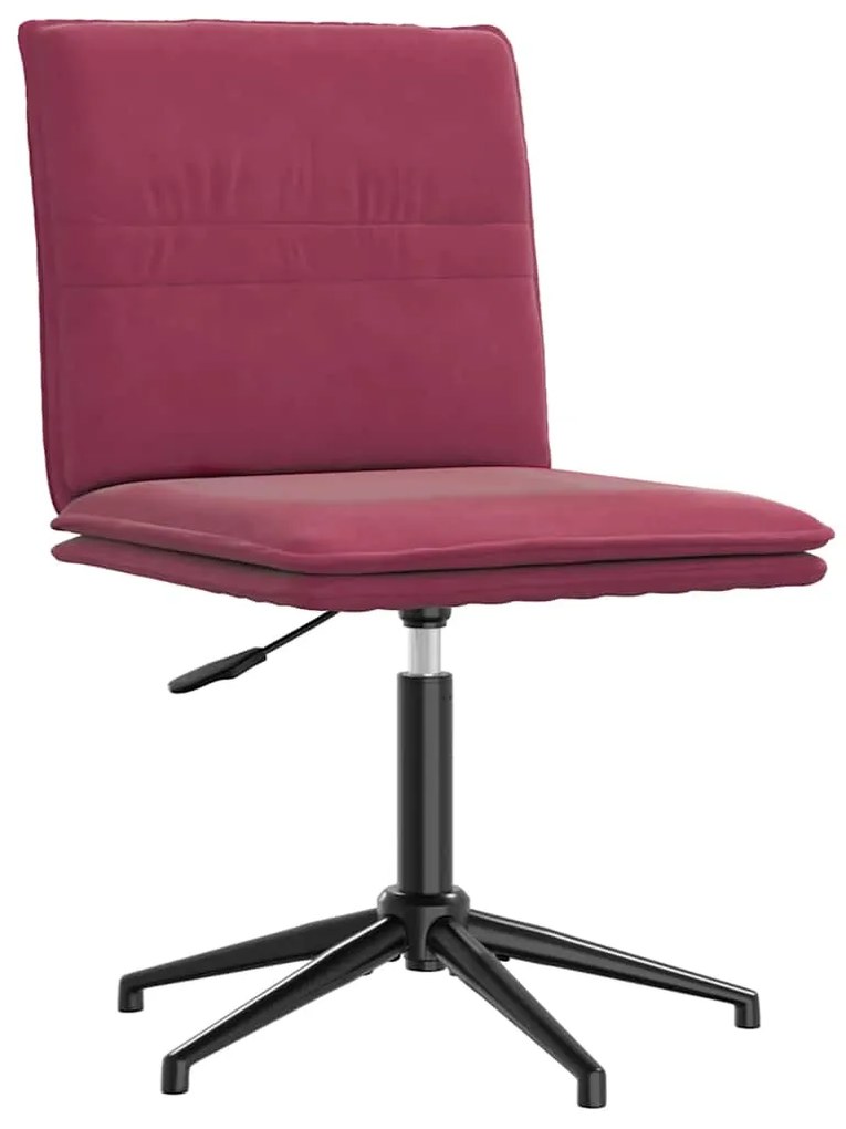 Cadeiras de jantar 2 pcs veludo vermelho tinto