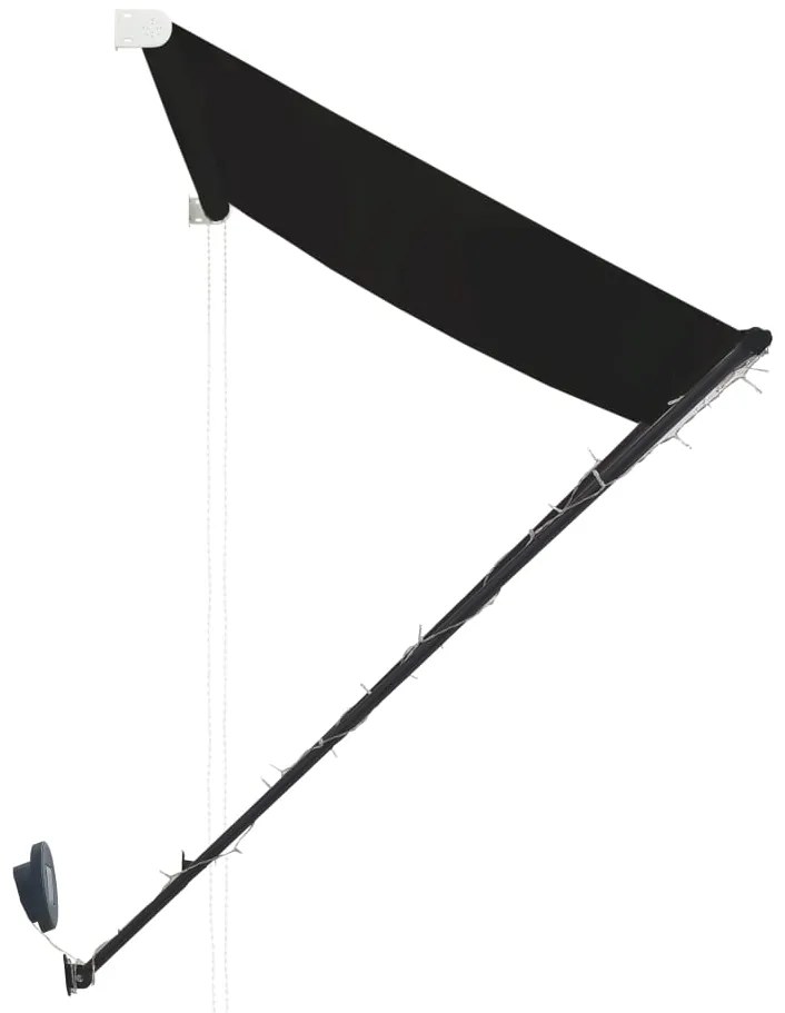 Toldo retrátil com LED 250x150 cm antracite