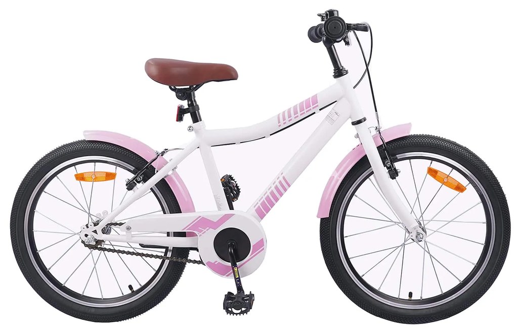 vidaXL Bicicleta Infantil 20 Polegadas para 6-11 Anos Rosa Claro