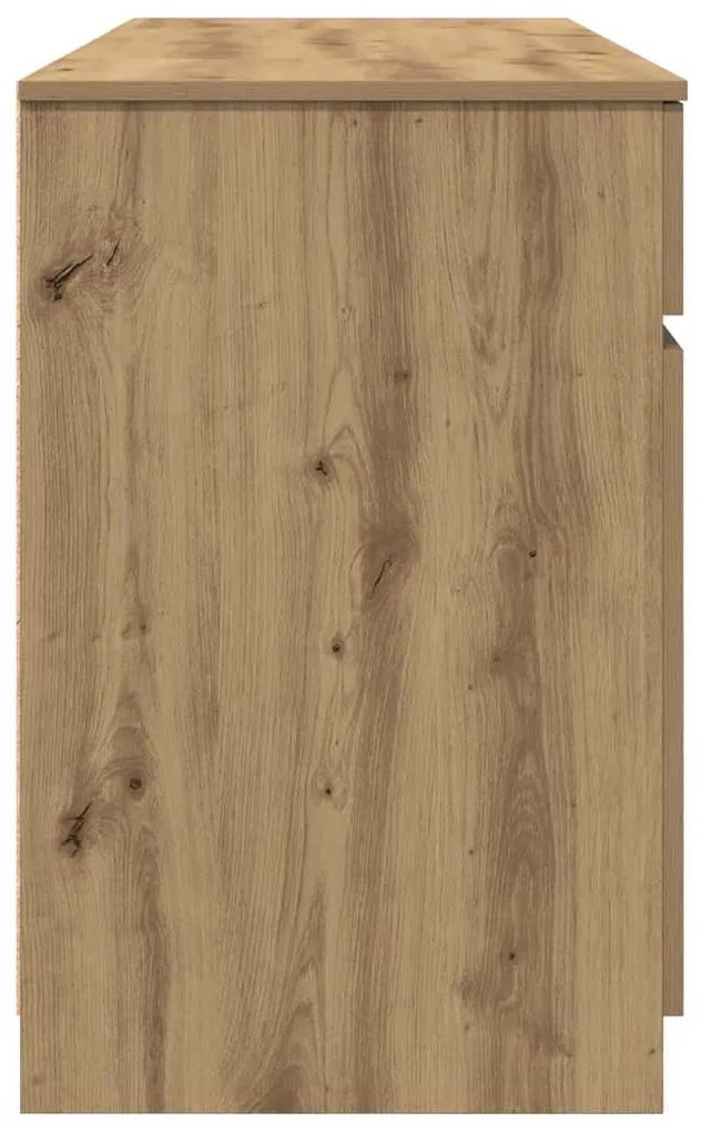Mesa vidaXL Artisan Carvalho 140x49x76 cm Madeira de engenharia