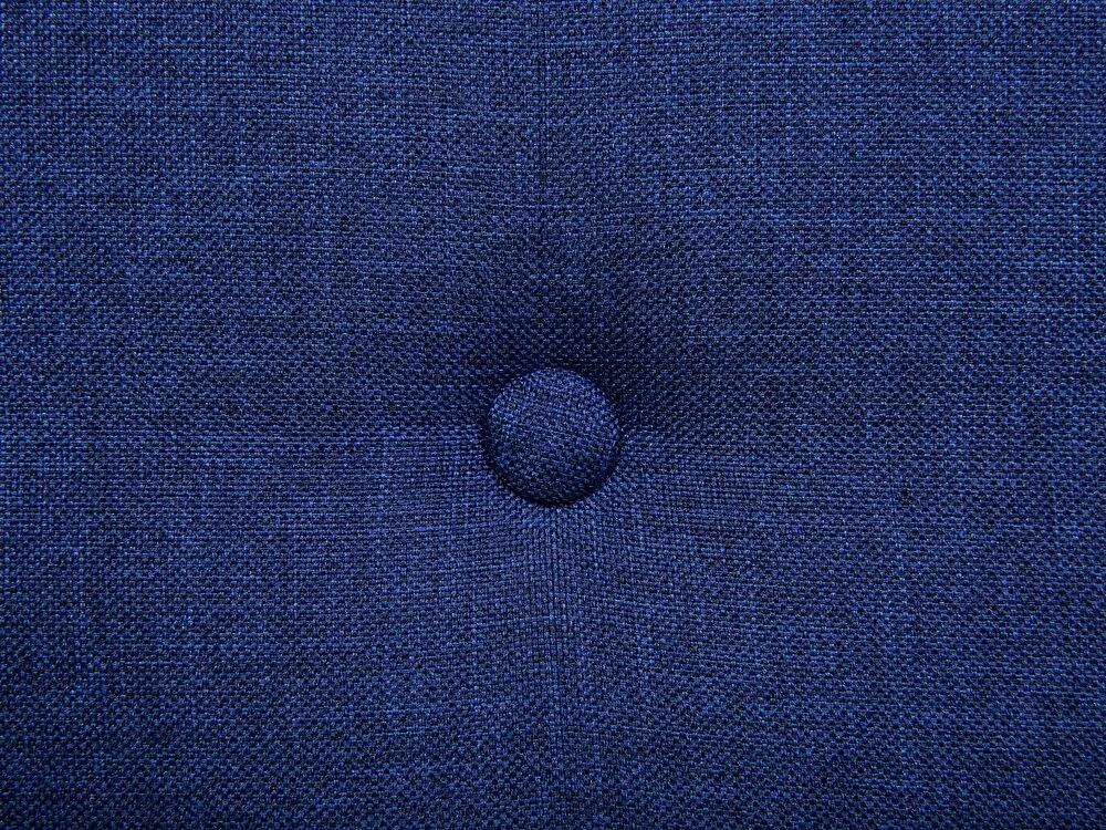 Sofá-cama de 3 lugares em tecido azul escuro VISBY Beliani