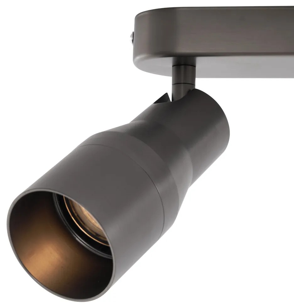Foco de teto arredondado Cinzento Escuro GU10 50mm 2-luzes - Stanley