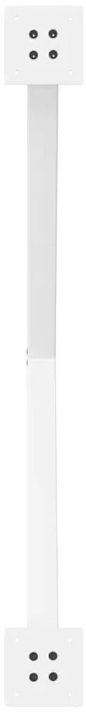 Pés para mesa de jantar em formato de X, 2 peças, branco, 90x (72-73)