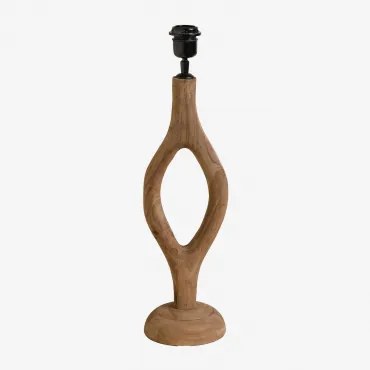 Base Para Candeeiro De Mesa ↑45 Cm Em Madeira De Manga Gracia Madeira De Manga - Sklum